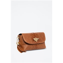 Bandolera de piel Amblar Camel - Firenze Artegiani