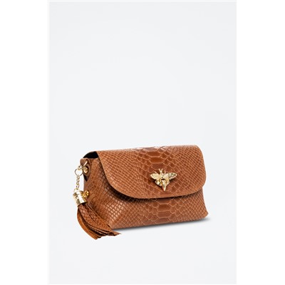 Bandolera de piel Amblar Camel - Firenze Artegiani