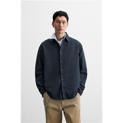 CAMISA TWILL BORDADO