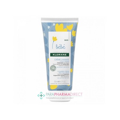 Klorane Bébé Bain Crème Lavante Cold Cream 200ml