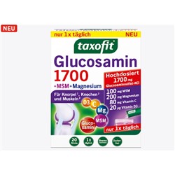Glucosamin 1700 + MSM + Magnesium Sticks 20 St, 80 g