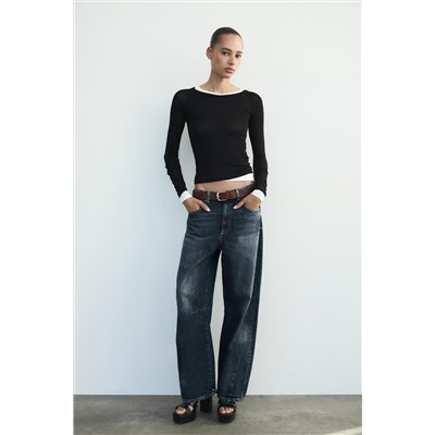 VISCOSE LONG SLEEVE T-SHIRT