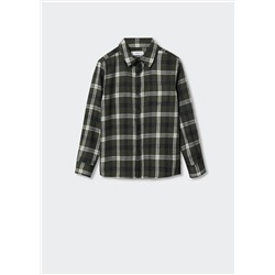 Camisa algodón cuadros -  Niño | MANGO OUTLET España