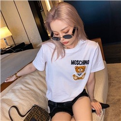 Проверенная футболка Moschino 🐻  Она абалденная!!! Много раз девочки заказывали 🔥🔥🔥   Мишка махровый и очень приятный на ощуп  Материал: хлопок