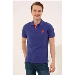 U.S. Polo Assn. Erkek Mavi Polo Yaka T-shirt Basic G081SZ011.000.1372846
