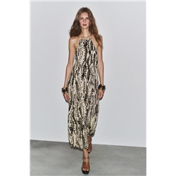 ZW COLLECTION PRINTED HALTER DRESS