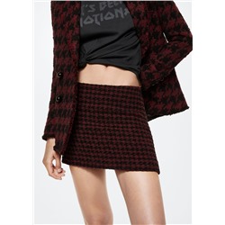 Minifalda pata de gallo -  Mujer | MANGO OUTLET Melilla