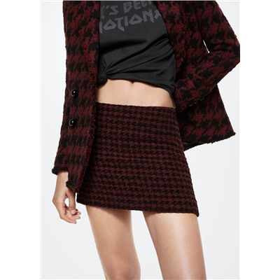 Minifalda pata de gallo -  Mujer | MANGO OUTLET Melilla