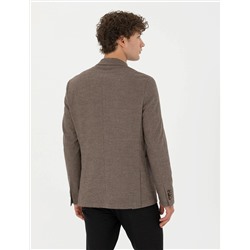 Kahverengi Slim Fit Ceket