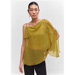 Blusa asimétrica lazos
