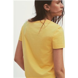 WASHED T-SHIRT WITH SLOGAN
