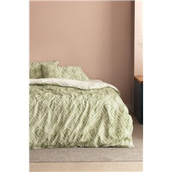 Darcia King Size  %100 Pamuk Ranforce Baskılı Nevresim Takımı - Haki