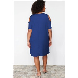 Saks A-line Cut-Out Detaylı Örme Elbise TBBSS22EL2986