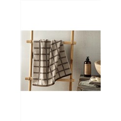 English Home Square Pamuklu Yüz Havlusu 50x70 Cm Bej-kahverengi 10037656
