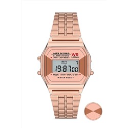 Aqua Di Polo 1987 Unisex Rose Gold Retro Lato Dijital Kol Saati Apwa063900 APWA0639