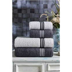 Casnack Veronica 4'lü Banyo Havlu Seti Veronica Model