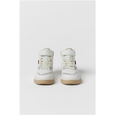 KIDS/ HIGH-TOP SNEAKERS WITH DETAILING