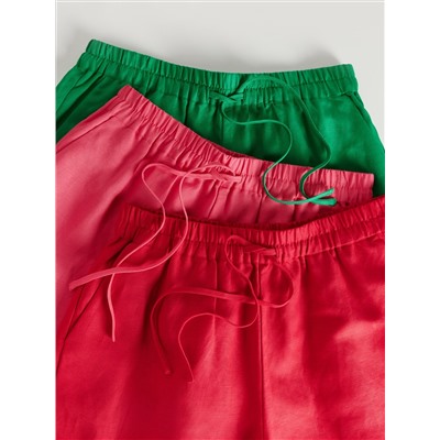 Shorts mit hohem Leinenanteil