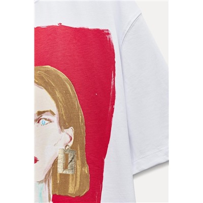 GIRLS PRINT T-SHIRT