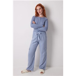 Pantalón largo cargo estampado cuadros