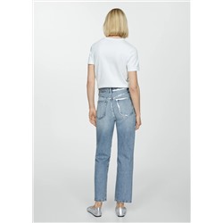 Jeans rectos detalles foil