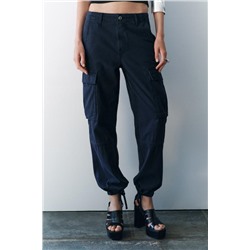 ZW COLLECTION SLIM FIT CARGO TROUSERS