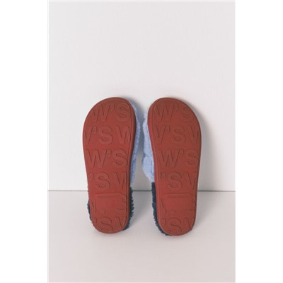 Zapatillas casa ducha Mickey azul estampado
