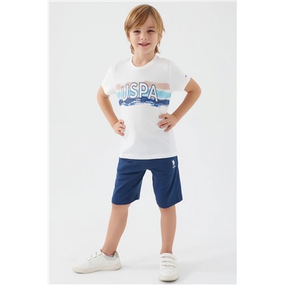 Erkek Çocuk Krem Pijama Takımı