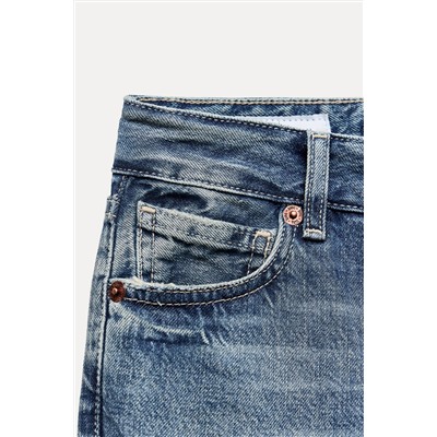 TRF STRAIGHT LOW-RISE CROPPED JEANS