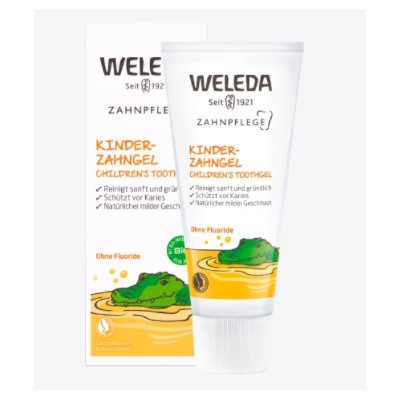 Zahnpasta Gel Kinder, fluoridfrei, 50 ml