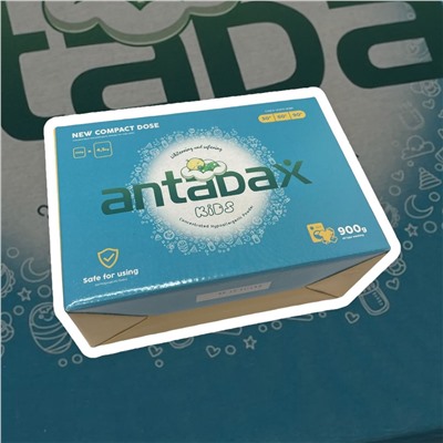 Детский стиральный порошок отбеливаюший Antabax 900гр.