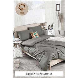 Ev & Ev Home Stk Cotton Nevresim Takımı Çift Kişilik Flat Çiğgri Ep-014042