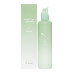 DEOPROCE ALOE VERA OASIS EMULSION Успокаивающая и увлажняющая эмульсия для лица с экстрактом алоэ вера 150мл