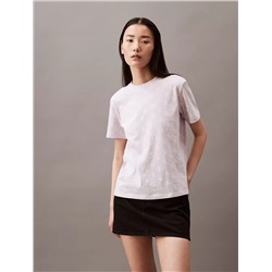 Allover Monogram Logo Print Classic T-Shirt