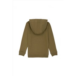 Erkek Çocuk Haki Basic Sweatshirt
