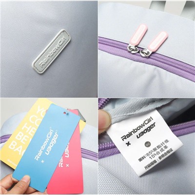 Японский детский рюкзак из водоотталкивающей ткани Оксфорд с правильным распределением нагрузки на позвоночник  Rainbow girl  Экспорт   Размер: 44*32*16