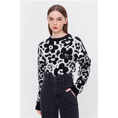 Jersey de lana y cachemir Negro