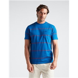 Striped T-shirt, Men, Blue