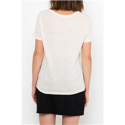 Camiseta de lino Blanco