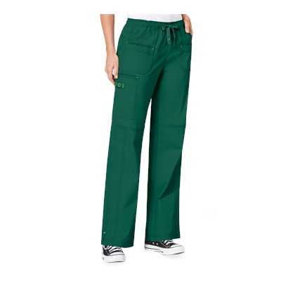 WonderWink WonderFLEX Faith Women's 4-Pocket STRETCH Cotton Rich Boot Cut Scrub Pants