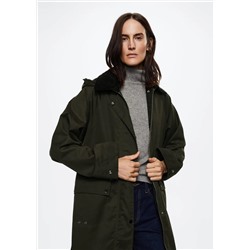 Parka capucha desmontable -  Mujer | MANGO OUTLET Melilla