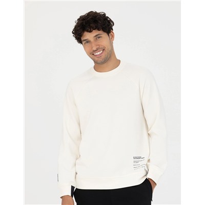 Ekru Regular Fit Sweatshirt