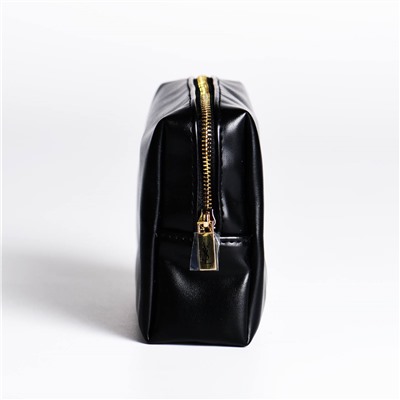 YS*L Saint Laurent 22 года черный кожаный клатч среднего размера косметичка из искусственной кожи   Оригинал