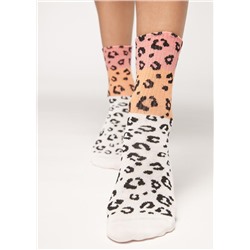 Kurze Socken mit Animal-Motiv