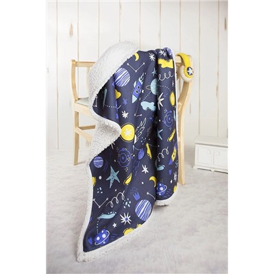 HAMUR Fluffy Bebek Battaniyesi 80x100 Cm Space E11BC0550263HM