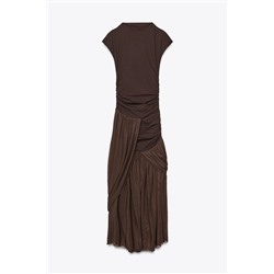 CONTRAST BALLOON TULLE DRESS