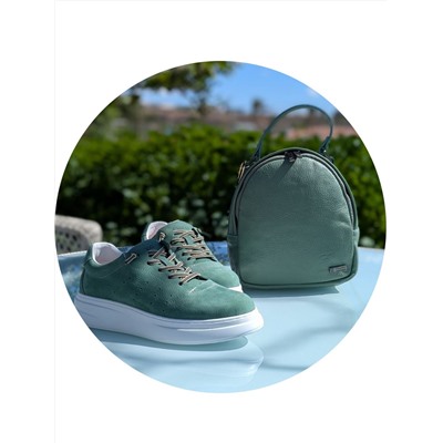 КОМБО S710VERDE + AB Zapatos mochila NAPA manzana АКЦИЯ