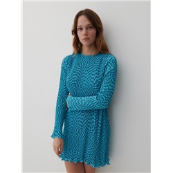 Midikleid Plisseestoff