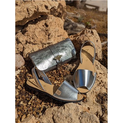 AB. Zapatos 3204 plata+AB.Z PELLE Abeja ladrillo (330) plata