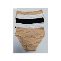 Dagi Kadın Beyaz Siyah Ten 5li Yüksek Belli Slip Külot 5104kc B0169274